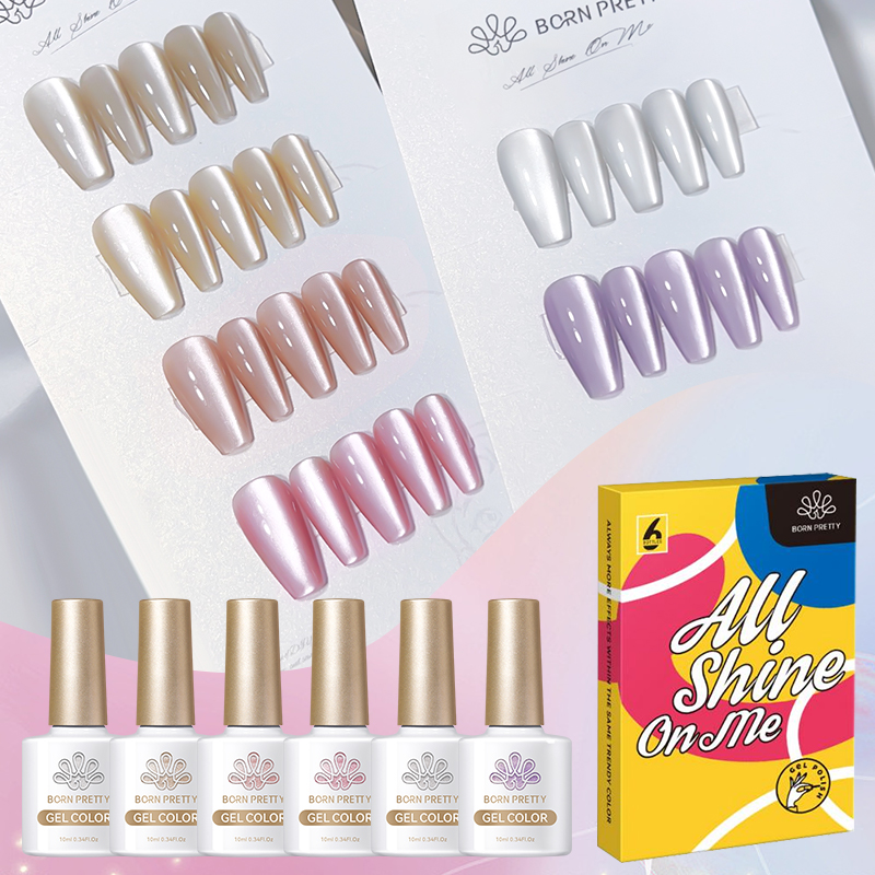 Resin Glitter Pack - BORN PRETTY Conjunto de 6 Esmaltes