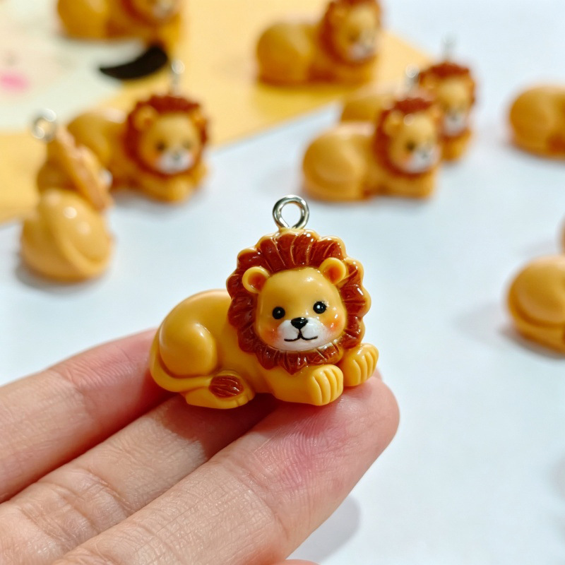 6 peças de pingentes de leão f - Resin Crafts Diy avaliação e preço